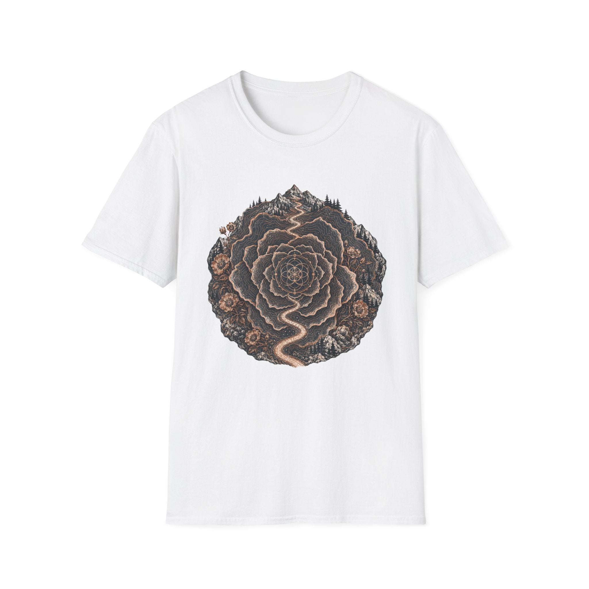 Fractal Rose Trail T-Shirt