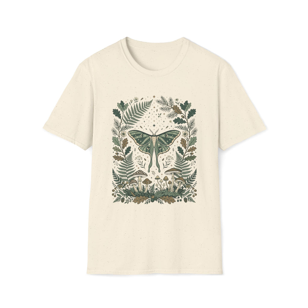 Boho Moth and Mushrooms T-Shirt