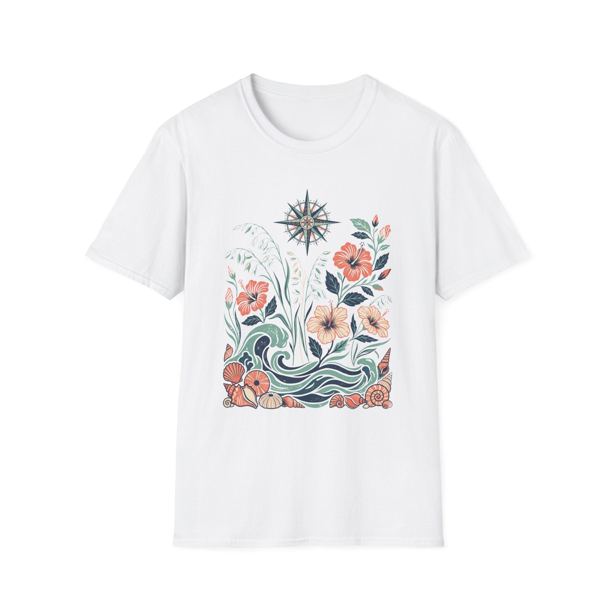 Boho Ocean Floral T-Shirt