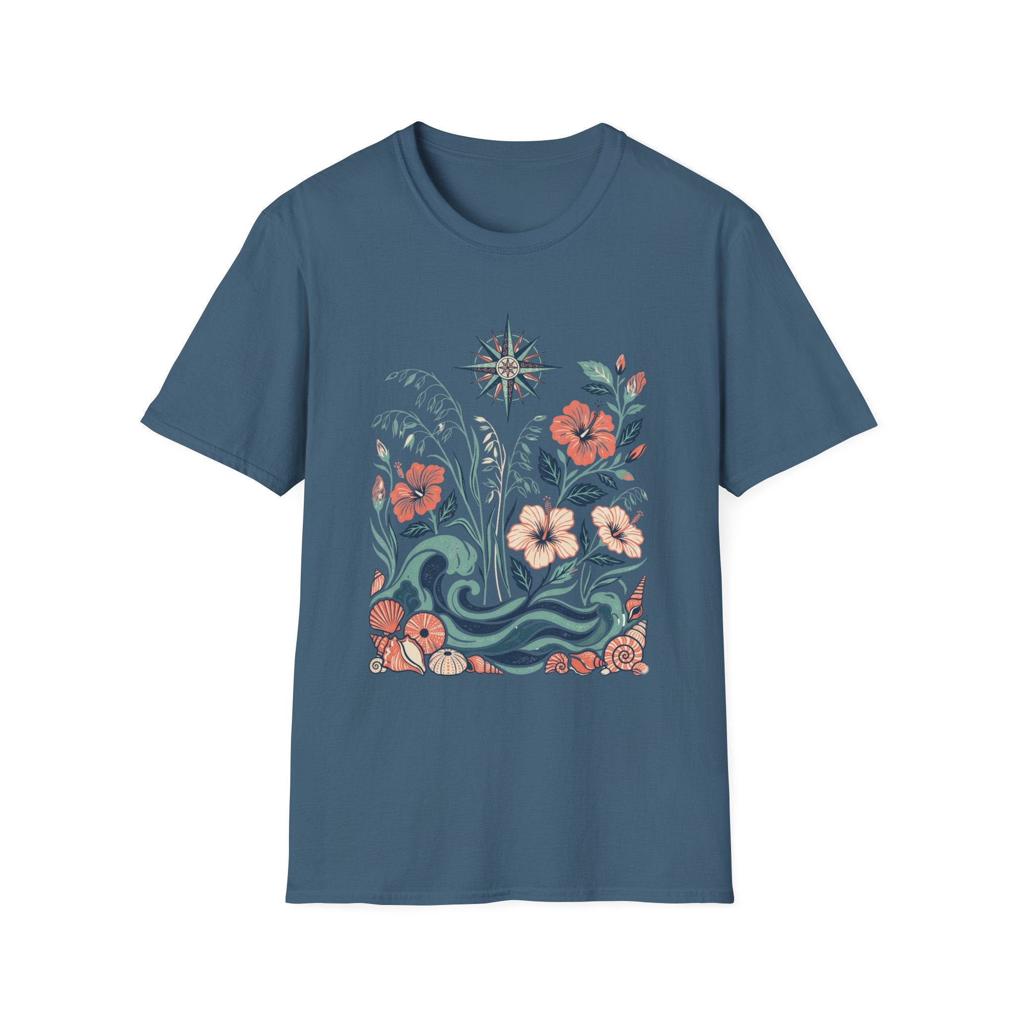 Boho Ocean Floral T-Shirt
