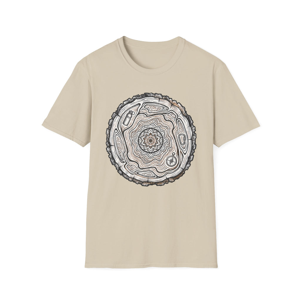 Tree Slice Hiker Mandala T-Shirt
