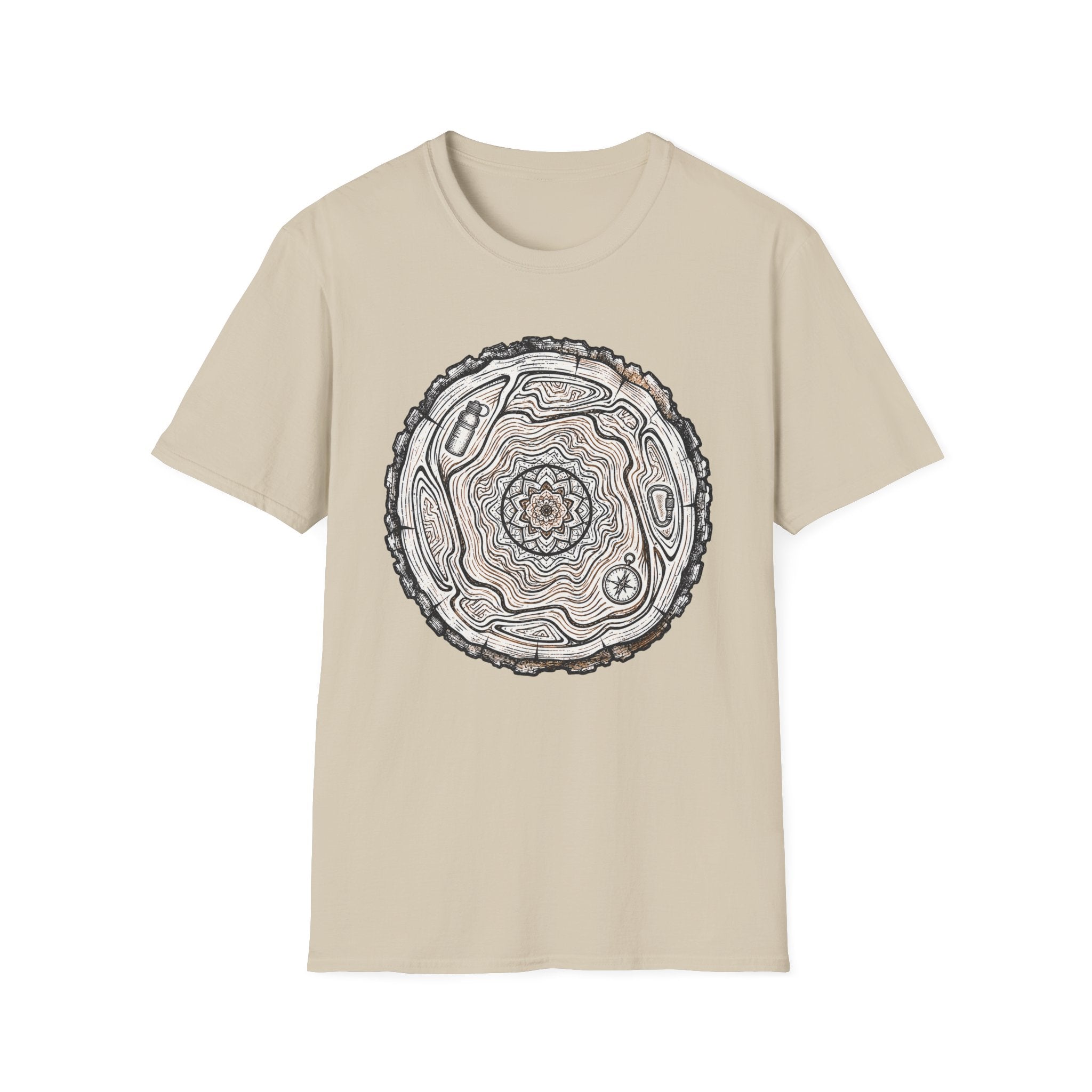 Tree Slice Hiker Mandala T-Shirt