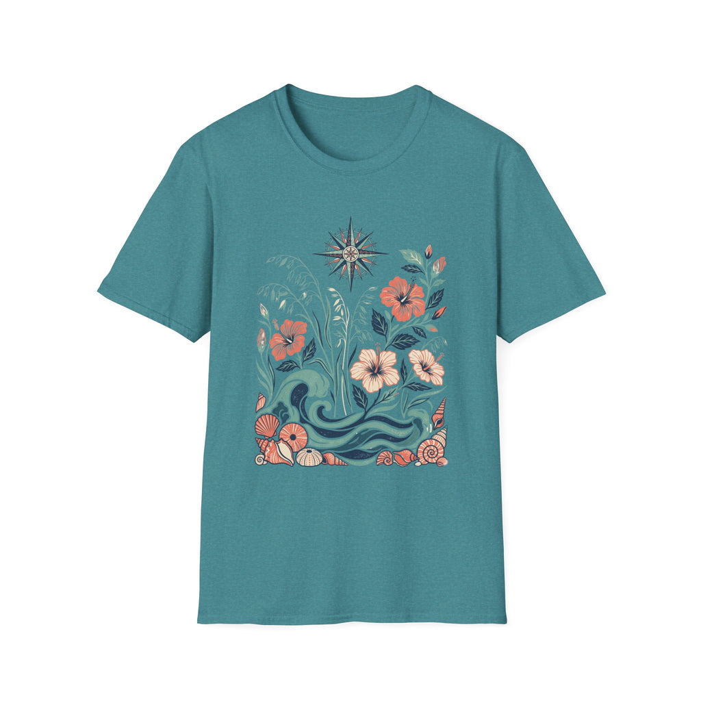 Boho Ocean Floral T-Shirt