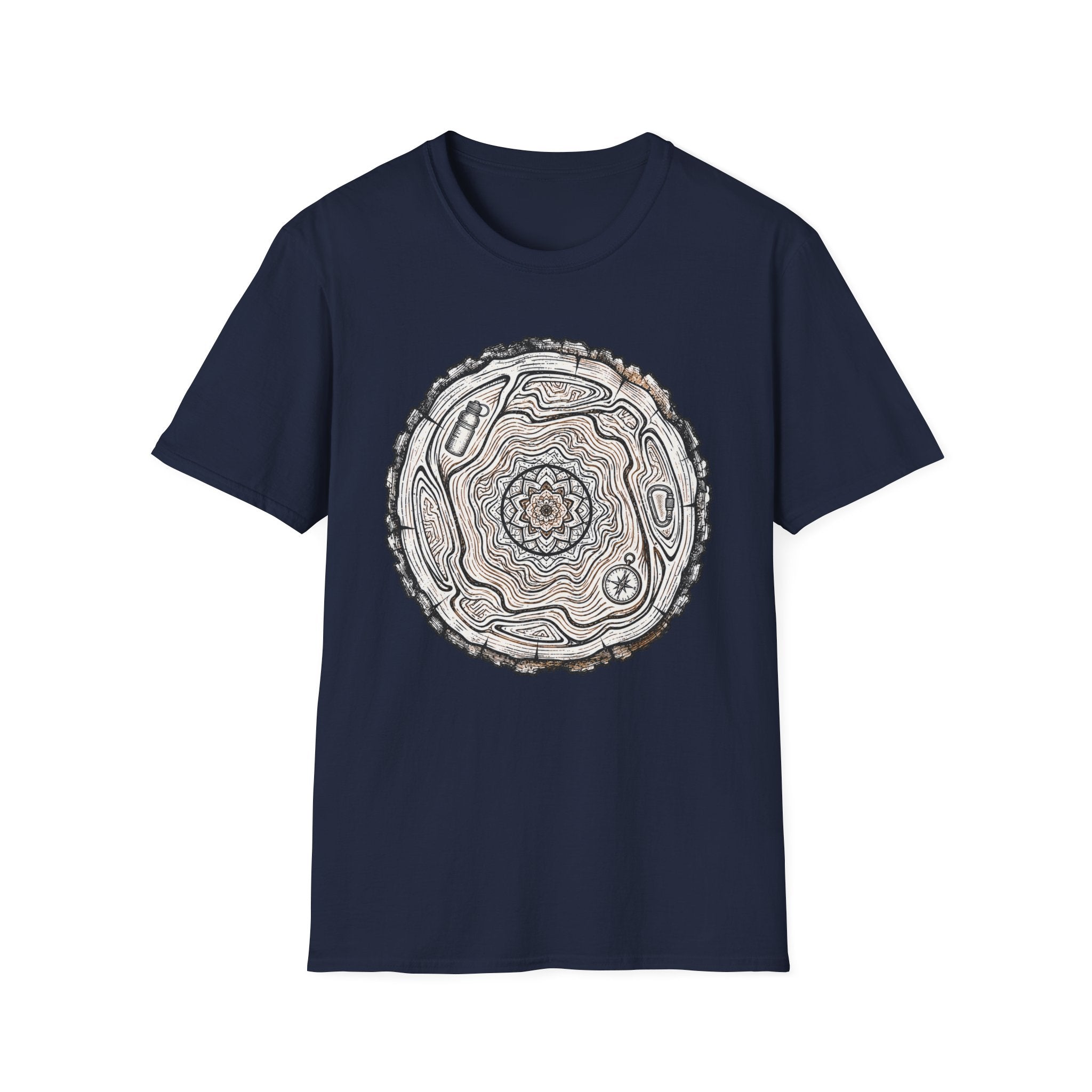 Tree Slice Hiker Mandala T-Shirt