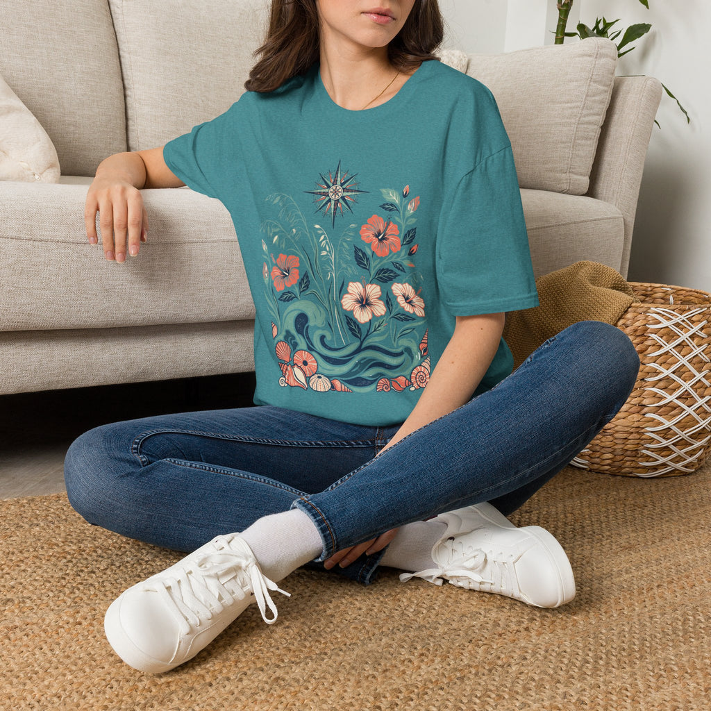 Boho Ocean Floral T-Shirt
