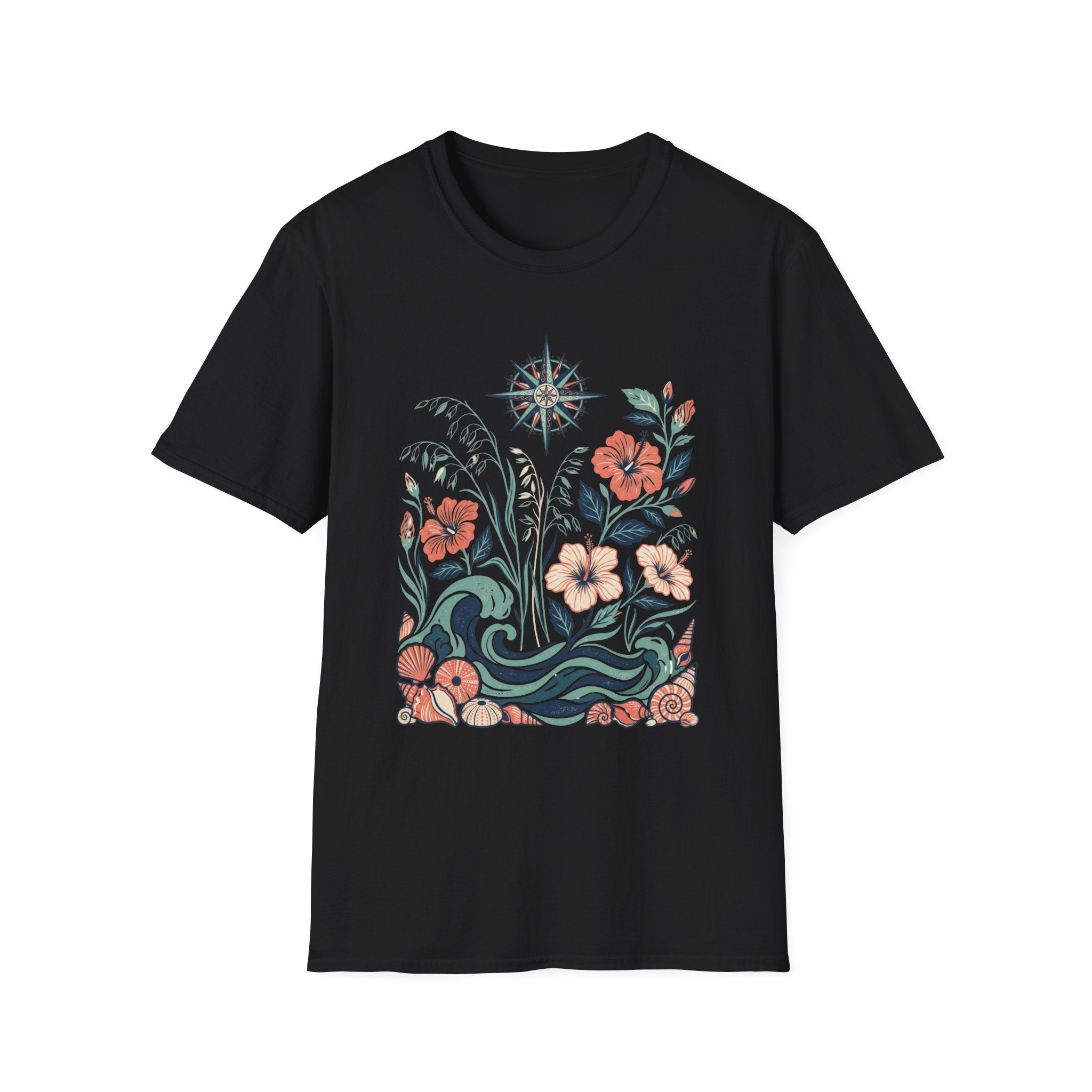 Boho Ocean Floral T-Shirt