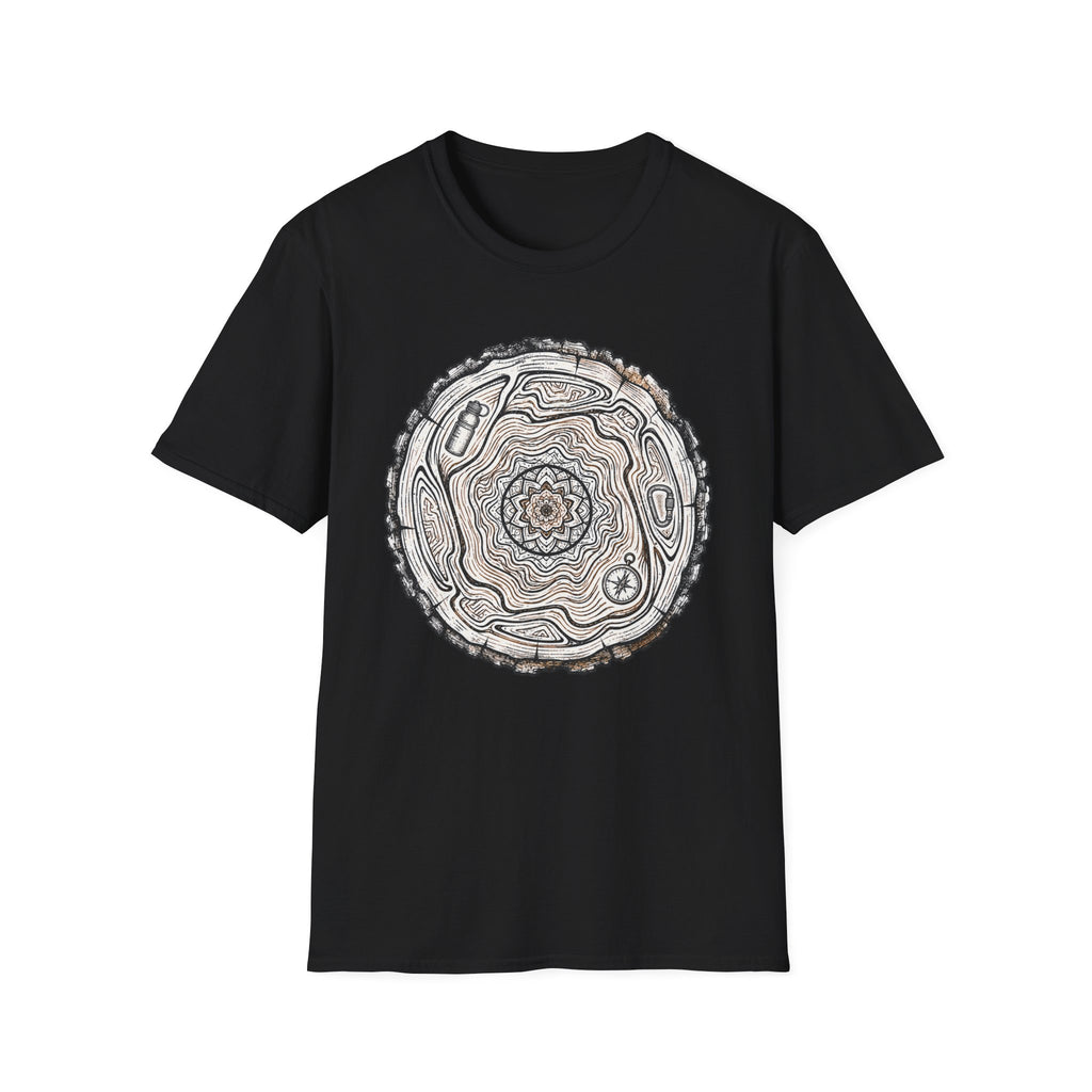 Tree Slice Hiker Mandala T-Shirt