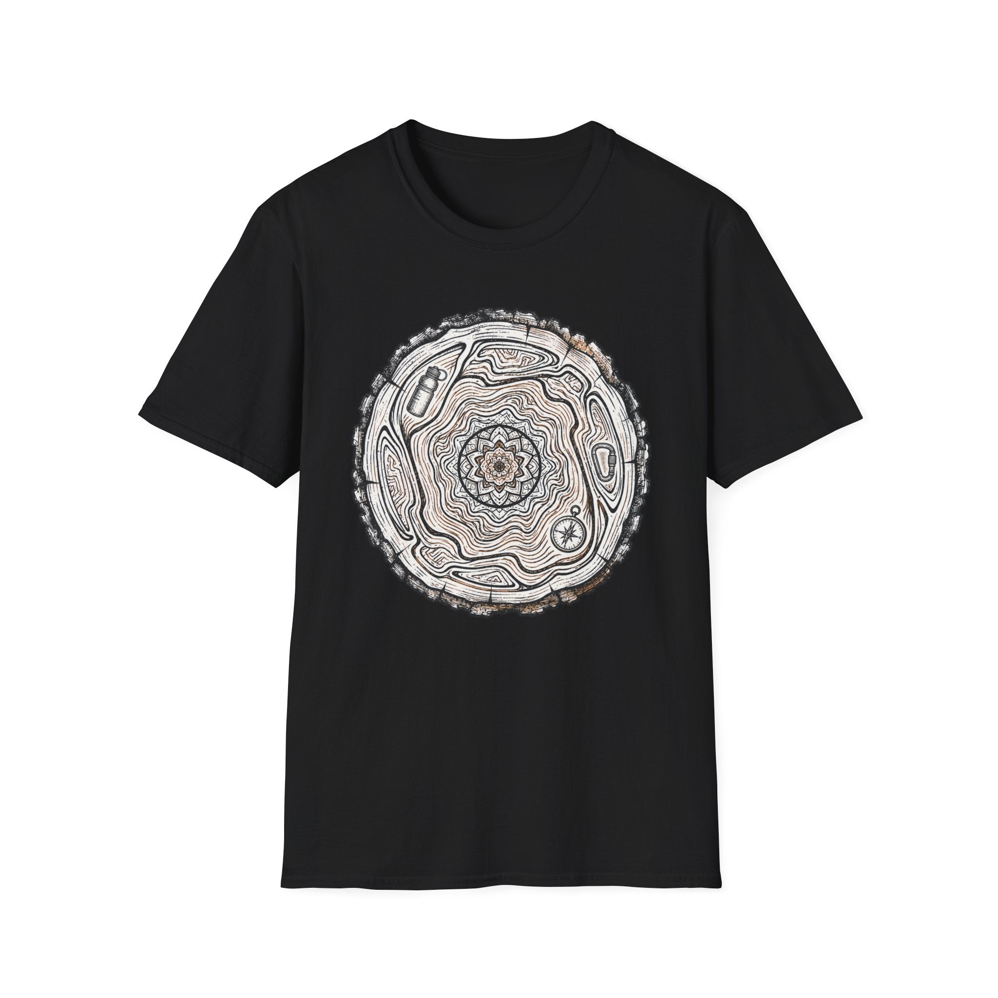 Tree Slice Hiker Mandala T-Shirt