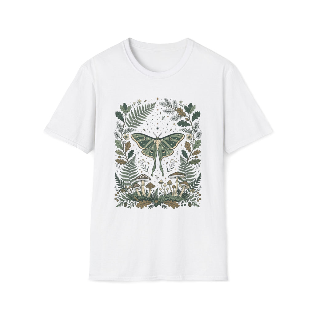 Boho Moth and Mushrooms T-Shirt