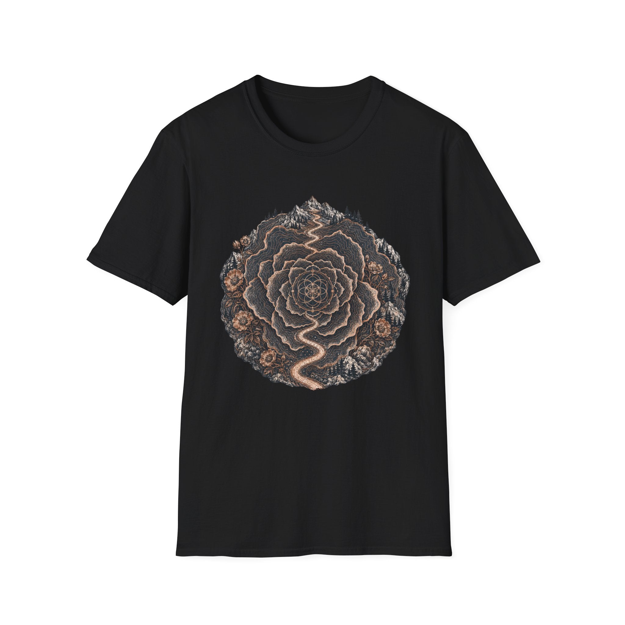Fractal Rose Trail T-Shirt