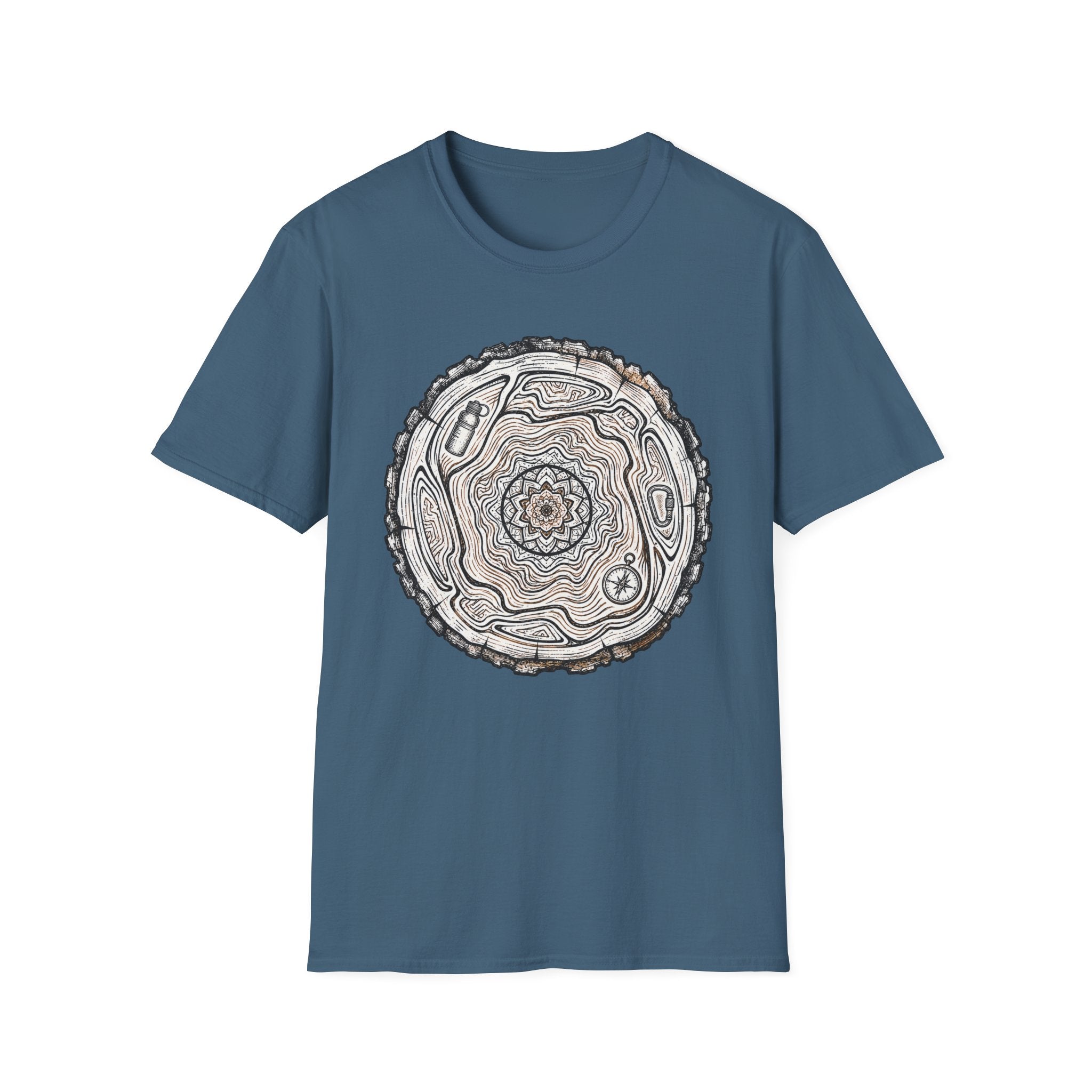 Tree Slice Hiker Mandala T-Shirt