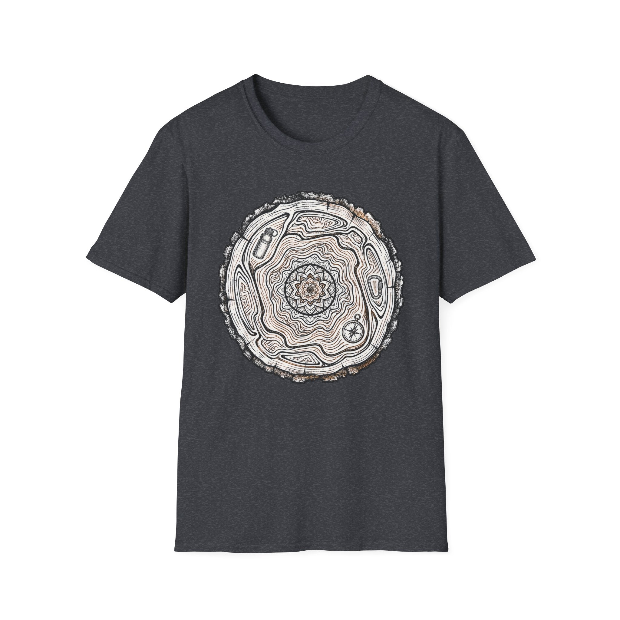Tree Slice Hiker Mandala T-Shirt
